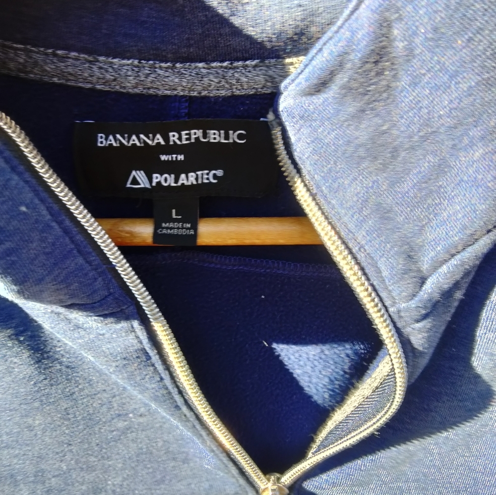 Men's Banana Republic Polar tec lined jersey in size L - Picture 3 of 3